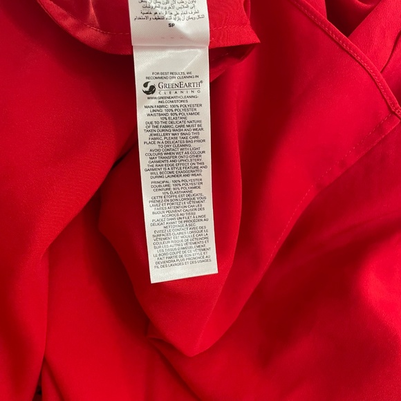 SELF-PORTRAIT Red Floral Lace High Neck Midi Dress Party Holidays Coquette 8 - Picture 15 of 16